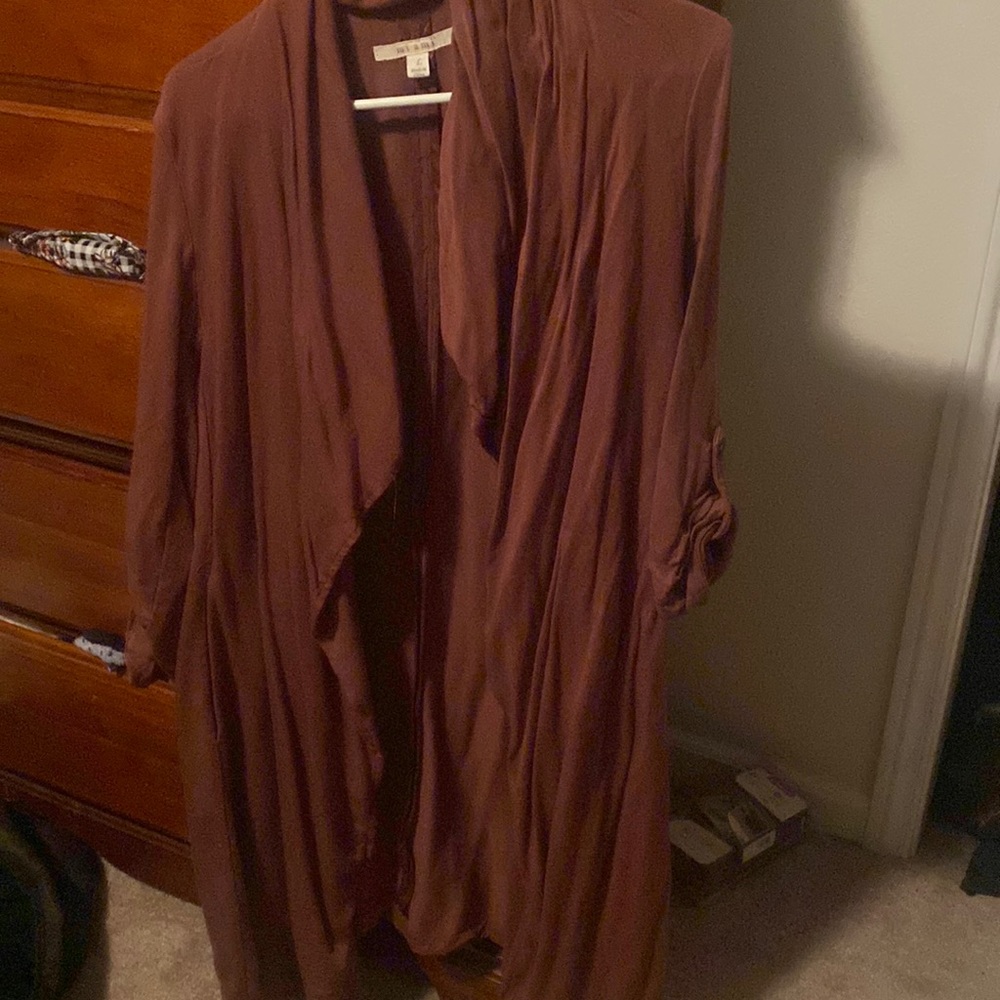 Use long cardigan brown size L